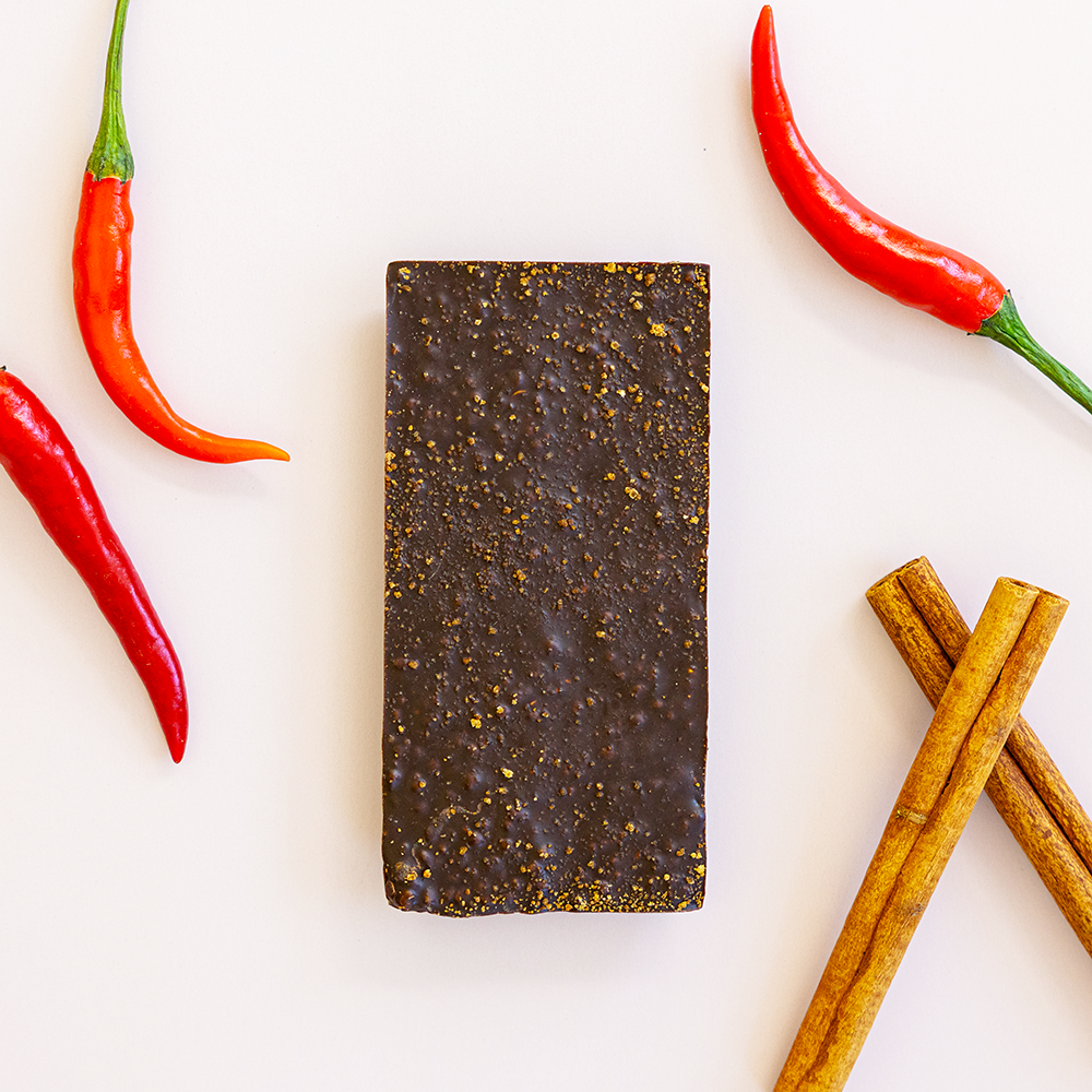 image Belovd Aztec Spice Chocolate Bar with ingredients